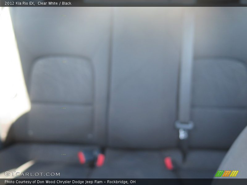 Clear White / Black 2012 Kia Rio EX
