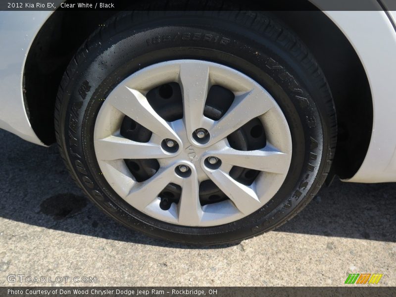Clear White / Black 2012 Kia Rio EX