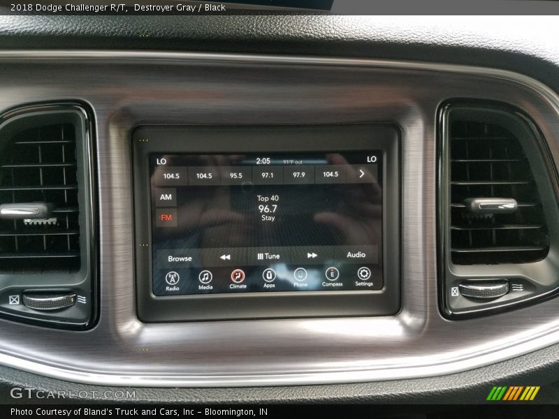 Destroyer Gray / Black 2018 Dodge Challenger R/T