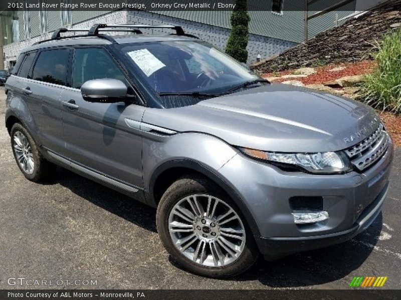 Orkney Grey Metallic / Ebony 2012 Land Rover Range Rover Evoque Prestige
