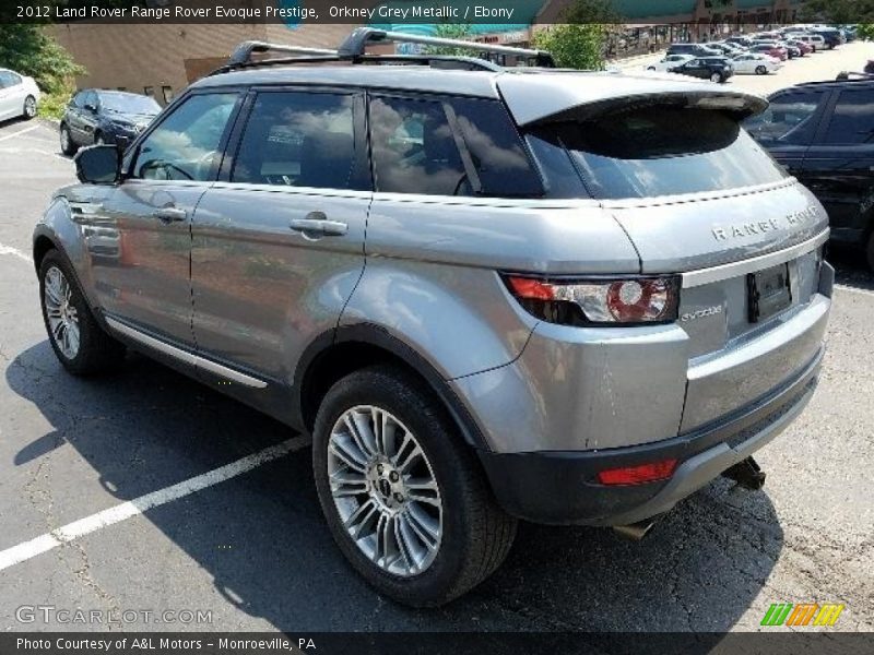 Orkney Grey Metallic / Ebony 2012 Land Rover Range Rover Evoque Prestige