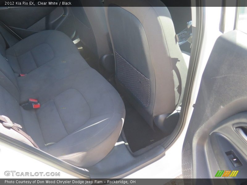 Clear White / Black 2012 Kia Rio EX