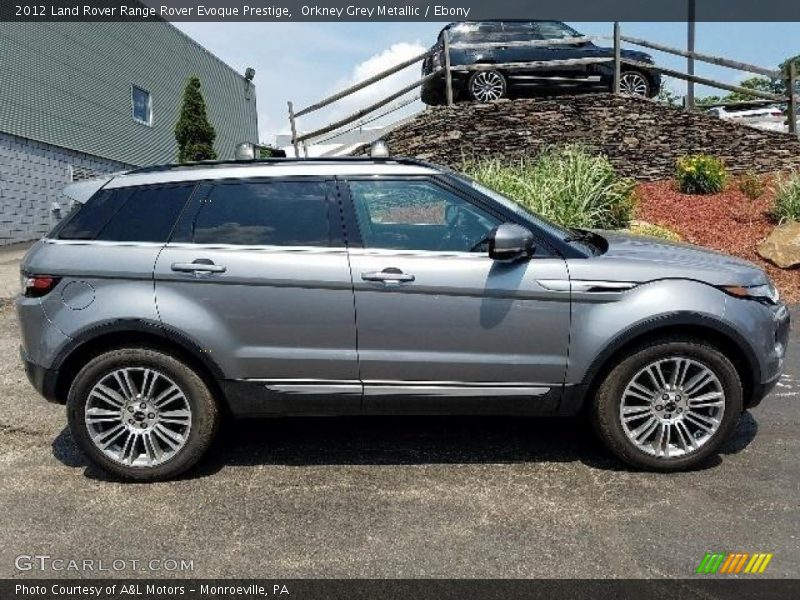 Orkney Grey Metallic / Ebony 2012 Land Rover Range Rover Evoque Prestige