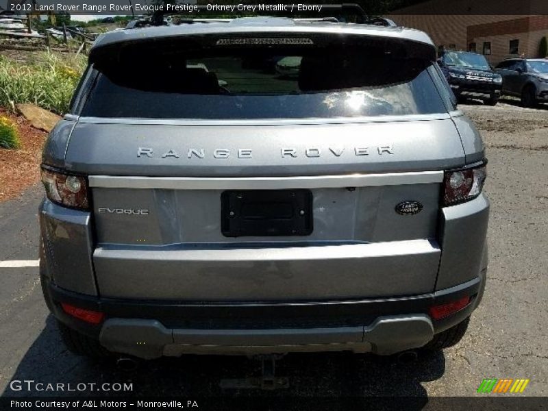 Orkney Grey Metallic / Ebony 2012 Land Rover Range Rover Evoque Prestige