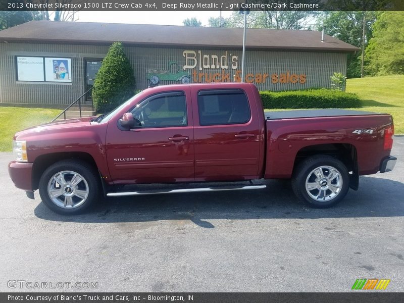 Deep Ruby Metallic / Light Cashmere/Dark Cashmere 2013 Chevrolet Silverado 1500 LTZ Crew Cab 4x4