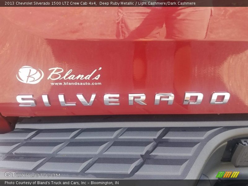 Deep Ruby Metallic / Light Cashmere/Dark Cashmere 2013 Chevrolet Silverado 1500 LTZ Crew Cab 4x4