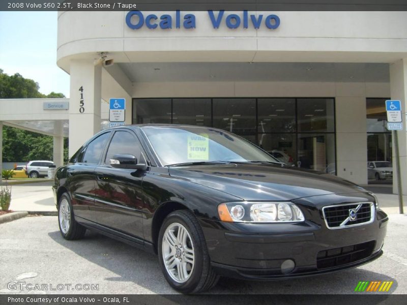 Black Stone / Taupe 2008 Volvo S60 2.5T
