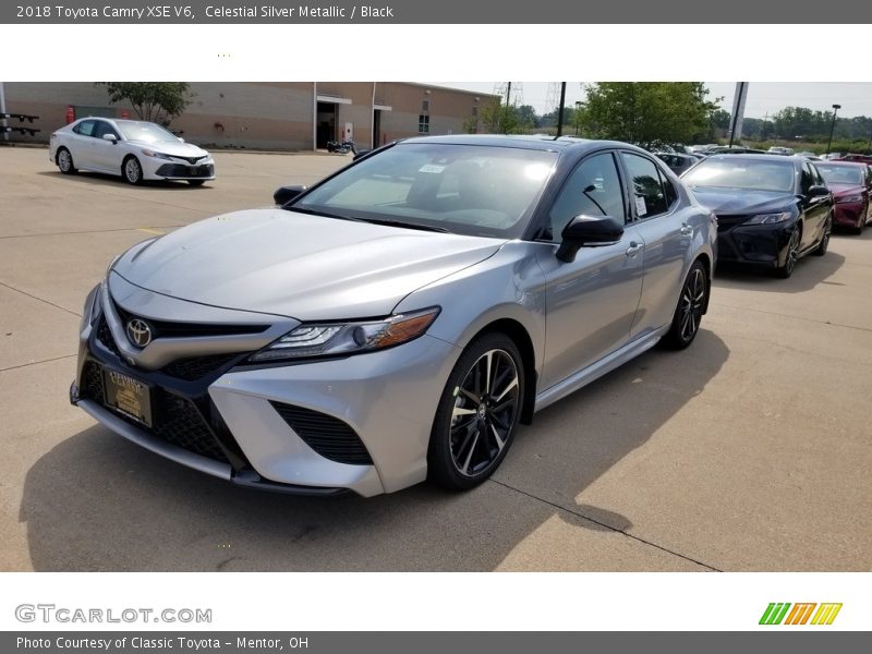 Celestial Silver Metallic / Black 2018 Toyota Camry XSE V6