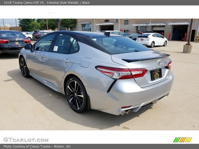 Celestial Silver Metallic / Black 2018 Toyota Camry XSE V6