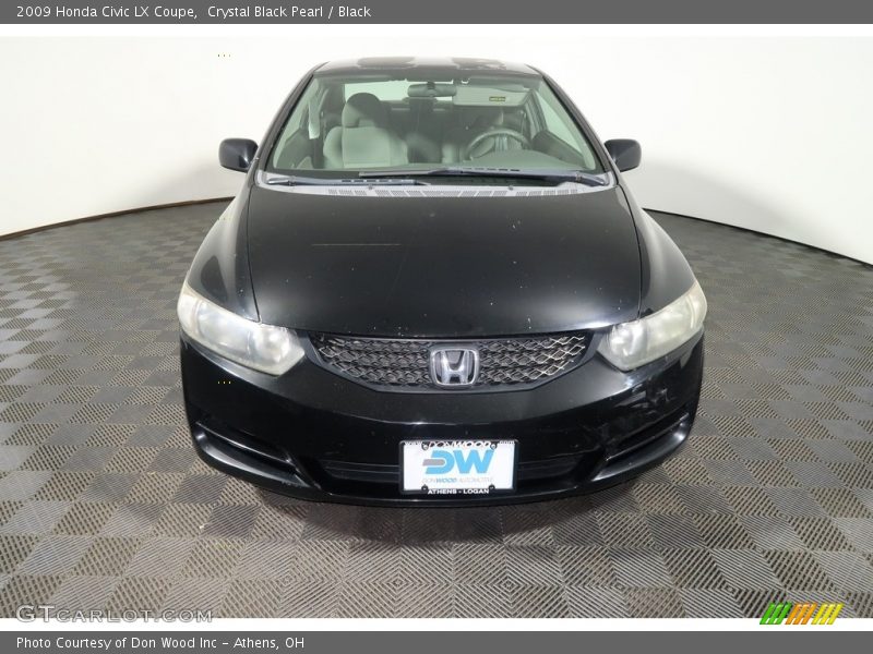 Crystal Black Pearl / Black 2009 Honda Civic LX Coupe