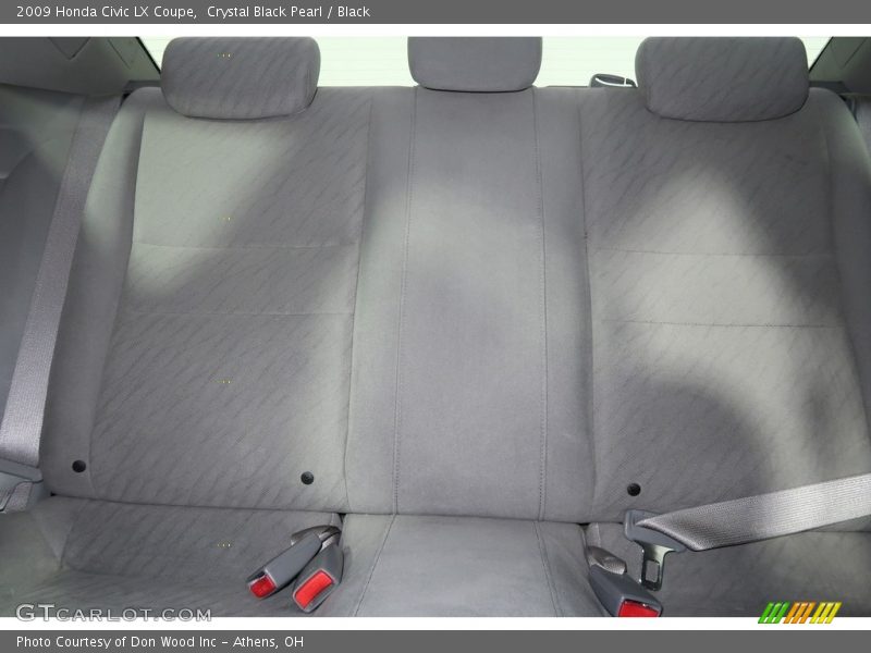 Crystal Black Pearl / Black 2009 Honda Civic LX Coupe