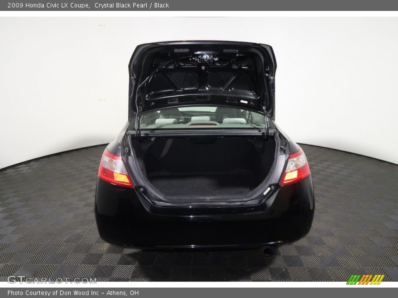 Crystal Black Pearl / Black 2009 Honda Civic LX Coupe