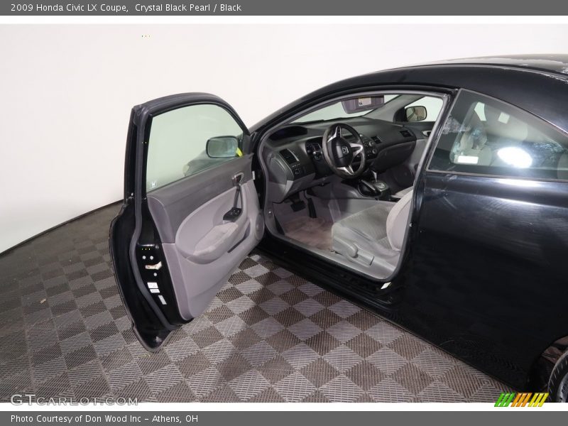 Crystal Black Pearl / Black 2009 Honda Civic LX Coupe