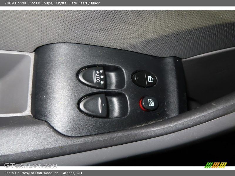 Crystal Black Pearl / Black 2009 Honda Civic LX Coupe