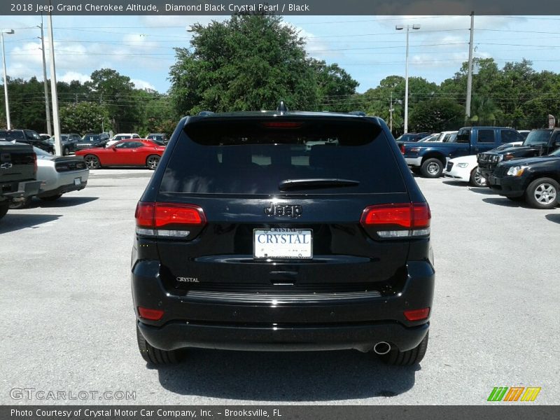 Diamond Black Crystal Pearl / Black 2018 Jeep Grand Cherokee Altitude