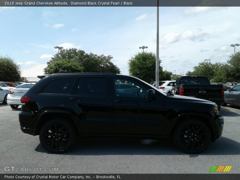 Diamond Black Crystal Pearl / Black 2018 Jeep Grand Cherokee Altitude