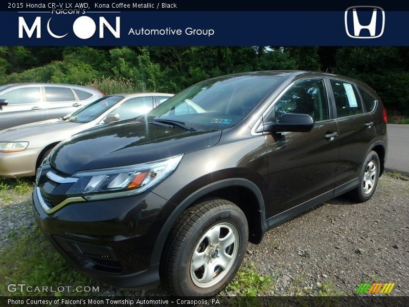 Kona Coffee Metallic / Black 2015 Honda CR-V LX AWD