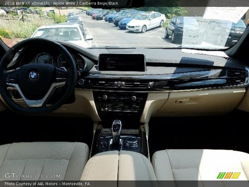 Alpine White / Canberra Beige/Black 2018 BMW X5 xDrive35i