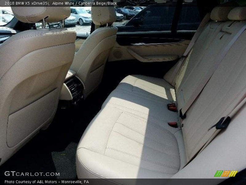 Alpine White / Canberra Beige/Black 2018 BMW X5 xDrive35i