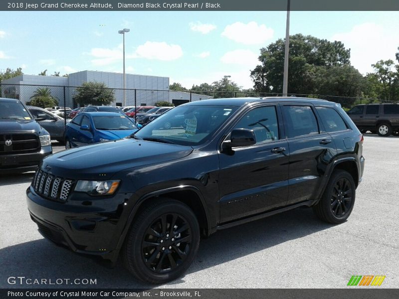 Diamond Black Crystal Pearl / Black 2018 Jeep Grand Cherokee Altitude