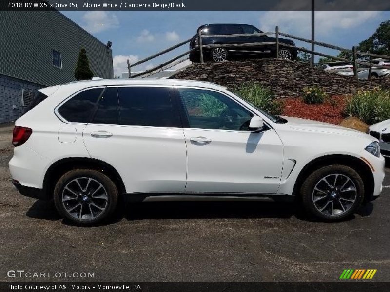 Alpine White / Canberra Beige/Black 2018 BMW X5 xDrive35i