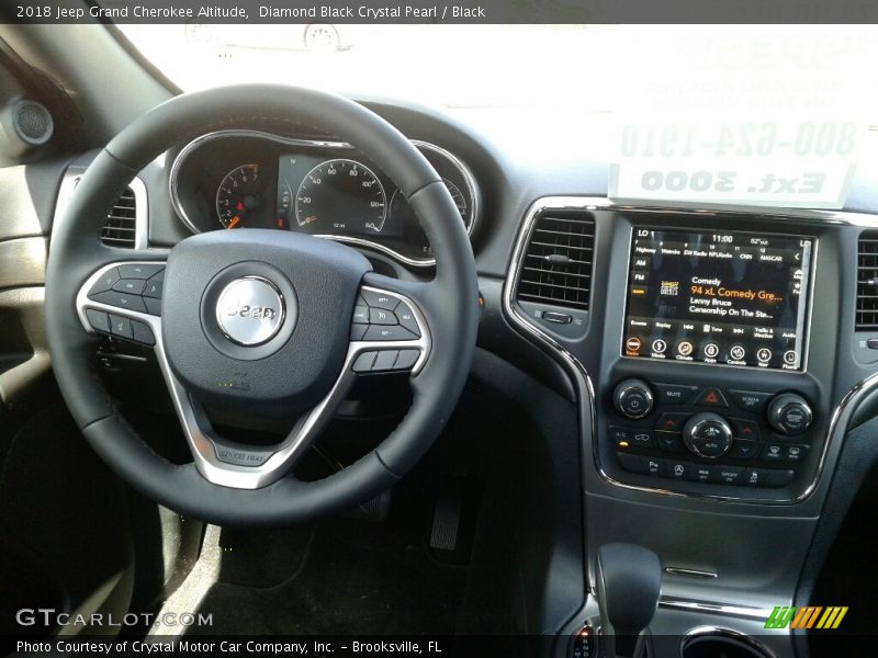 Diamond Black Crystal Pearl / Black 2018 Jeep Grand Cherokee Altitude