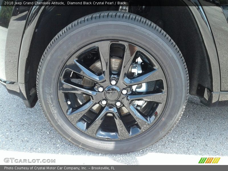 Diamond Black Crystal Pearl / Black 2018 Jeep Grand Cherokee Altitude