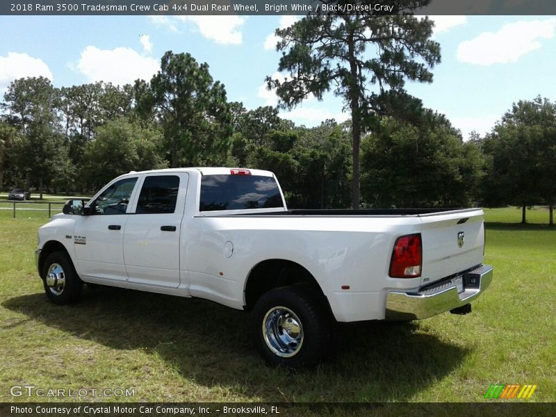 Bright White / Black/Diesel Gray 2018 Ram 3500 Tradesman Crew Cab 4x4 Dual Rear Wheel
