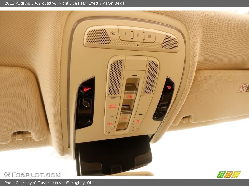Night Blue Pearl Effect / Velvet Beige 2012 Audi A8 L 4.2 quattro