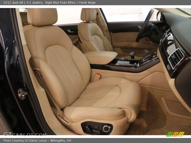 Night Blue Pearl Effect / Velvet Beige 2012 Audi A8 L 4.2 quattro