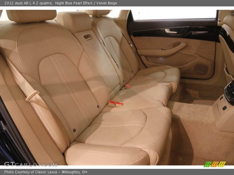 Night Blue Pearl Effect / Velvet Beige 2012 Audi A8 L 4.2 quattro