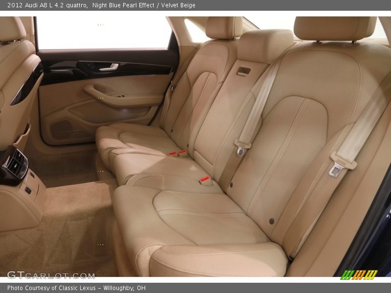 Night Blue Pearl Effect / Velvet Beige 2012 Audi A8 L 4.2 quattro