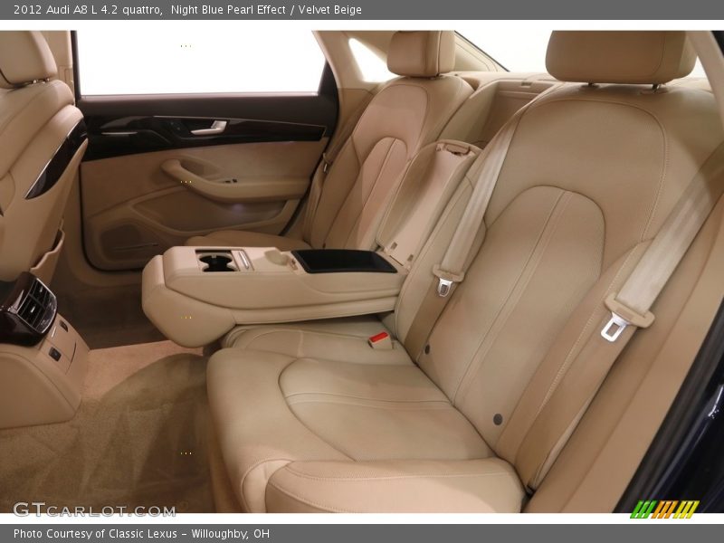 Night Blue Pearl Effect / Velvet Beige 2012 Audi A8 L 4.2 quattro