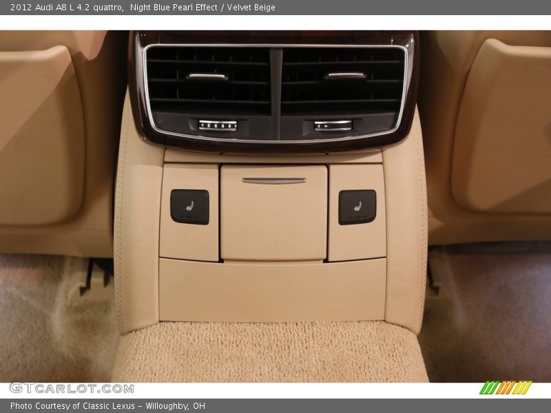 Night Blue Pearl Effect / Velvet Beige 2012 Audi A8 L 4.2 quattro