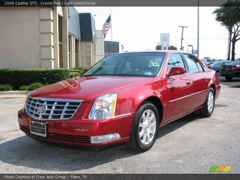 Crystal Red / Light Linen/Cocoa 2008 Cadillac DTS