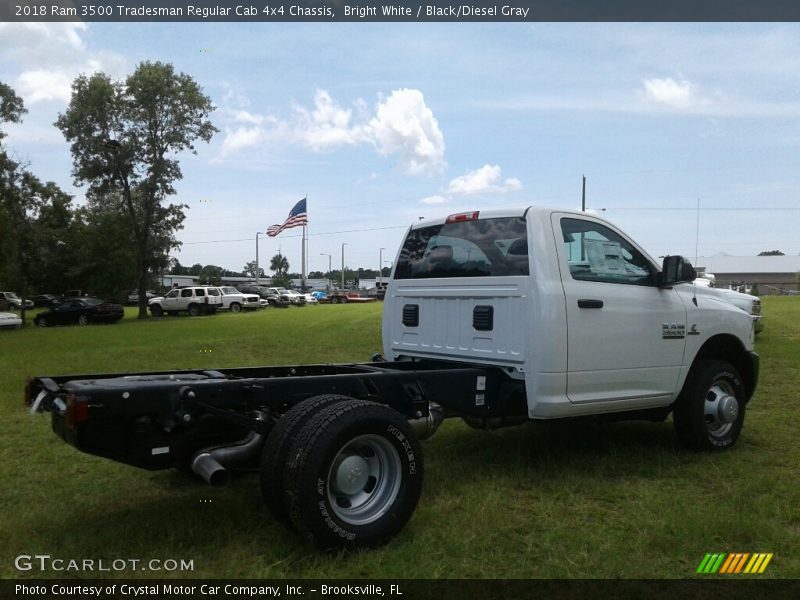 Bright White / Black/Diesel Gray 2018 Ram 3500 Tradesman Regular Cab 4x4 Chassis