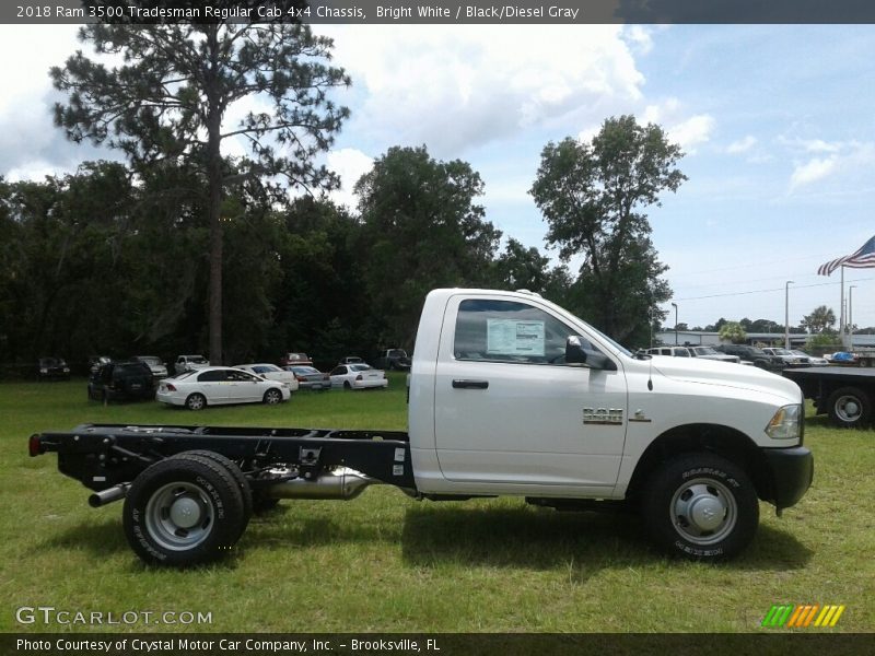 Bright White / Black/Diesel Gray 2018 Ram 3500 Tradesman Regular Cab 4x4 Chassis