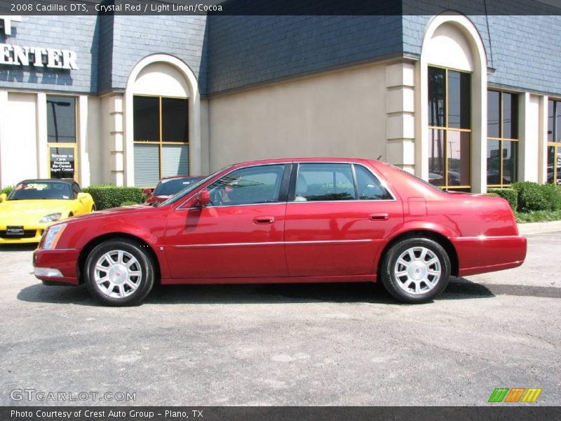 Crystal Red / Light Linen/Cocoa 2008 Cadillac DTS