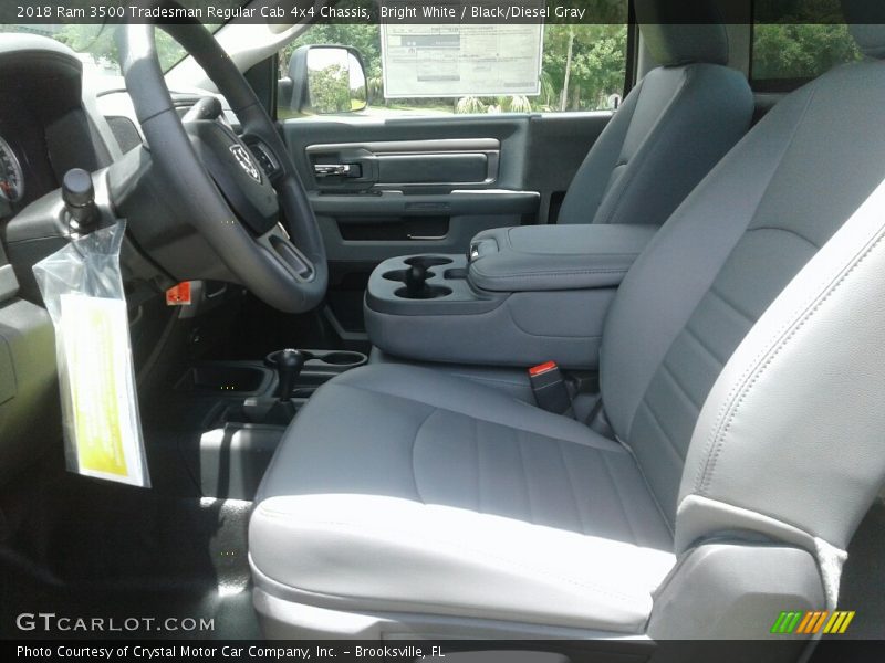 Front Seat of 2018 3500 Tradesman Regular Cab 4x4 Chassis