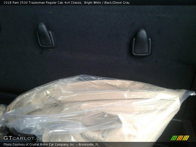 Bright White / Black/Diesel Gray 2018 Ram 3500 Tradesman Regular Cab 4x4 Chassis