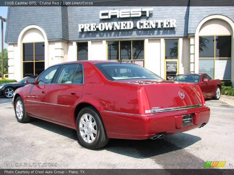 Crystal Red / Light Linen/Cocoa 2008 Cadillac DTS