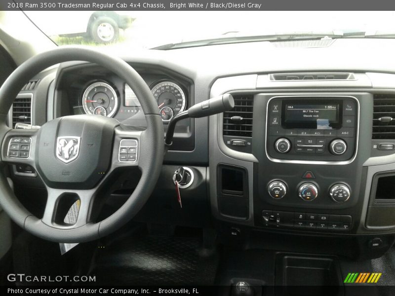 Dashboard of 2018 3500 Tradesman Regular Cab 4x4 Chassis