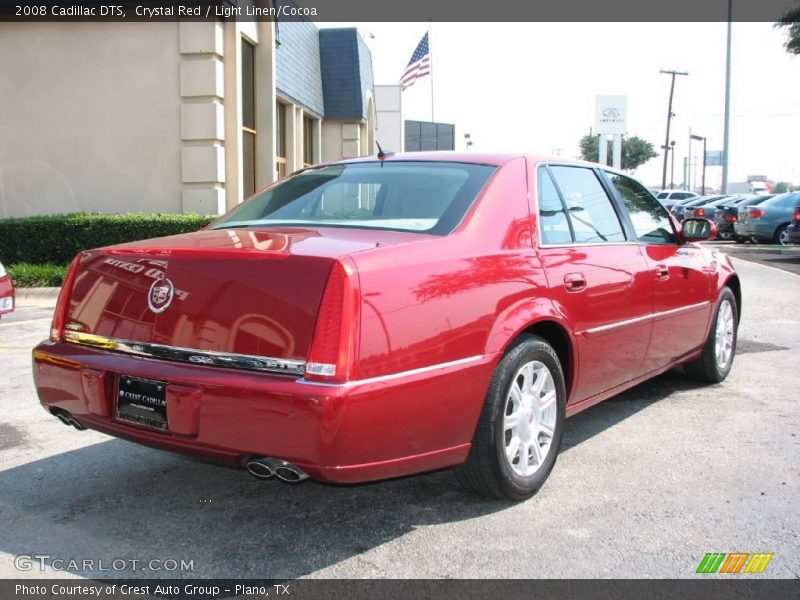 Crystal Red / Light Linen/Cocoa 2008 Cadillac DTS