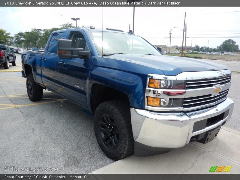 Deep Ocean Blue Metallic / Dark Ash/Jet Black 2018 Chevrolet Silverado 2500HD LT Crew Cab 4x4