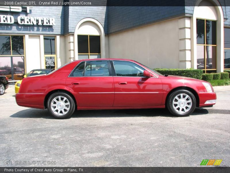 Crystal Red / Light Linen/Cocoa 2008 Cadillac DTS