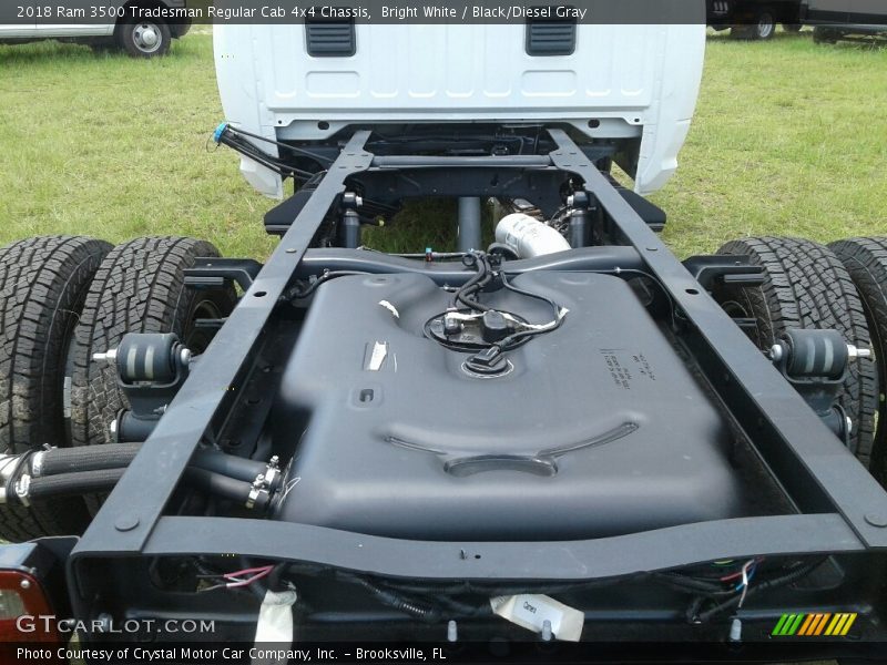Undercarriage of 2018 3500 Tradesman Regular Cab 4x4 Chassis