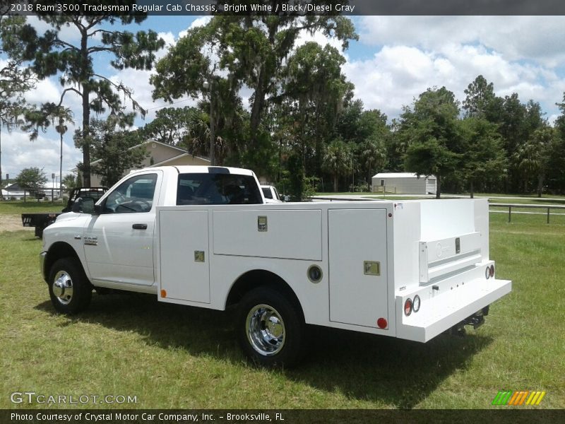 Bright White / Black/Diesel Gray 2018 Ram 3500 Tradesman Regular Cab Chassis