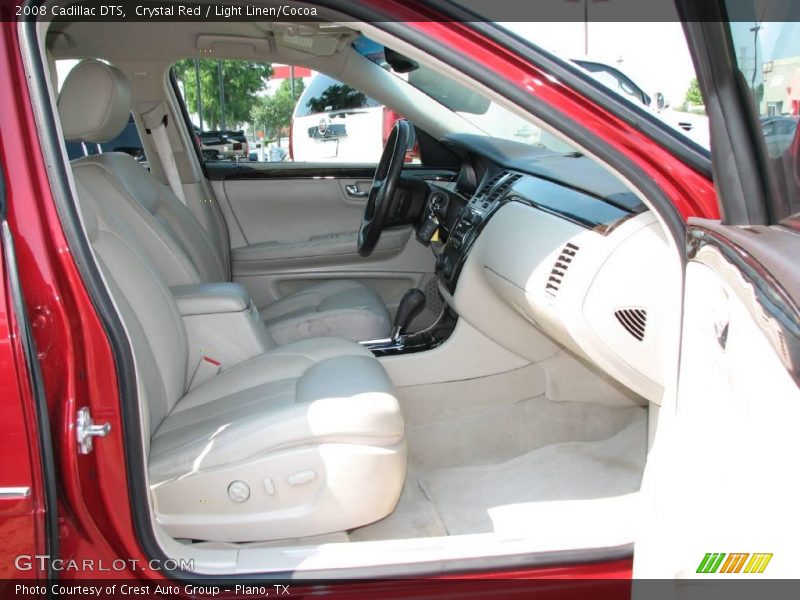 Crystal Red / Light Linen/Cocoa 2008 Cadillac DTS