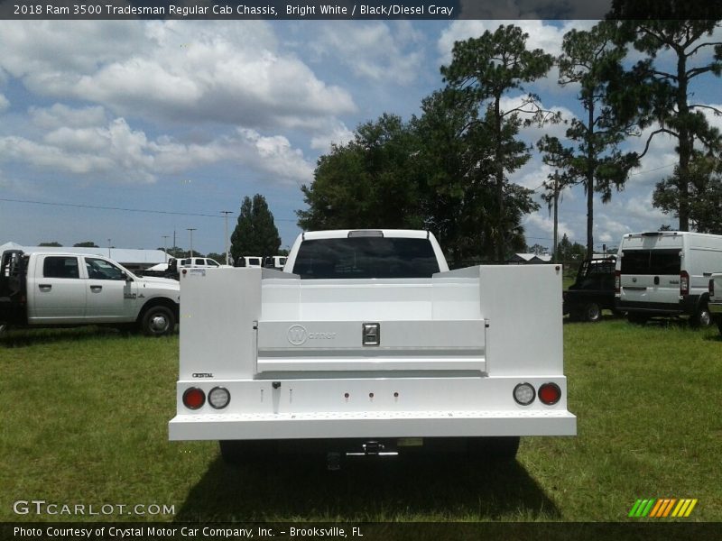 Bright White / Black/Diesel Gray 2018 Ram 3500 Tradesman Regular Cab Chassis