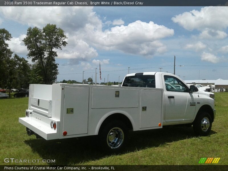 Bright White / Black/Diesel Gray 2018 Ram 3500 Tradesman Regular Cab Chassis